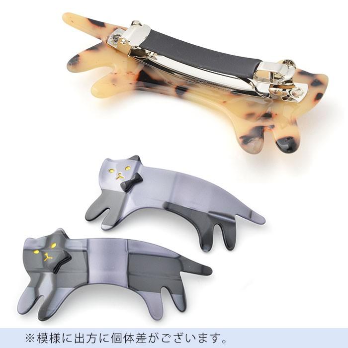 ⑬imac イマック 猫 ヘアクリップ バレッタ 髪どめ髪飾り ねこ ネコ パリスキッズ バレッタ 猫 ねこ ネコ キャット マーブル ヘア