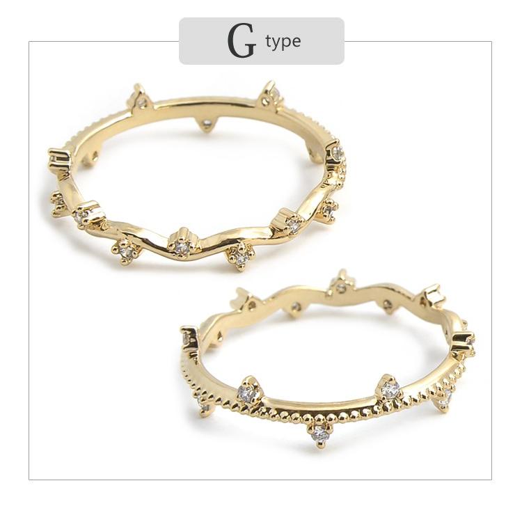 リング 指輪 リバーシブル ２way 両面 キュービック ジルコニア ハート 星 スター ゴールド シルバー ピンクゴールド レディース ギフト プレゼント | パリスキッズ | 10