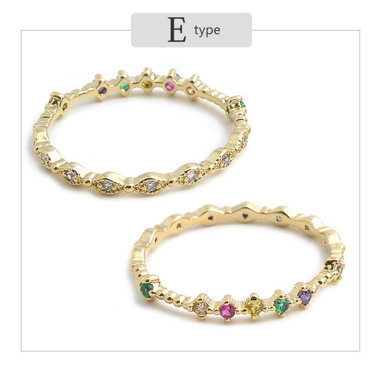 リング 指輪 リバーシブル ２way 両面 キュービック ジルコニア ハート 星 スター ゴールド シルバー ピンクゴールド レディース ギフト プレゼント | パリスキッズ | 08