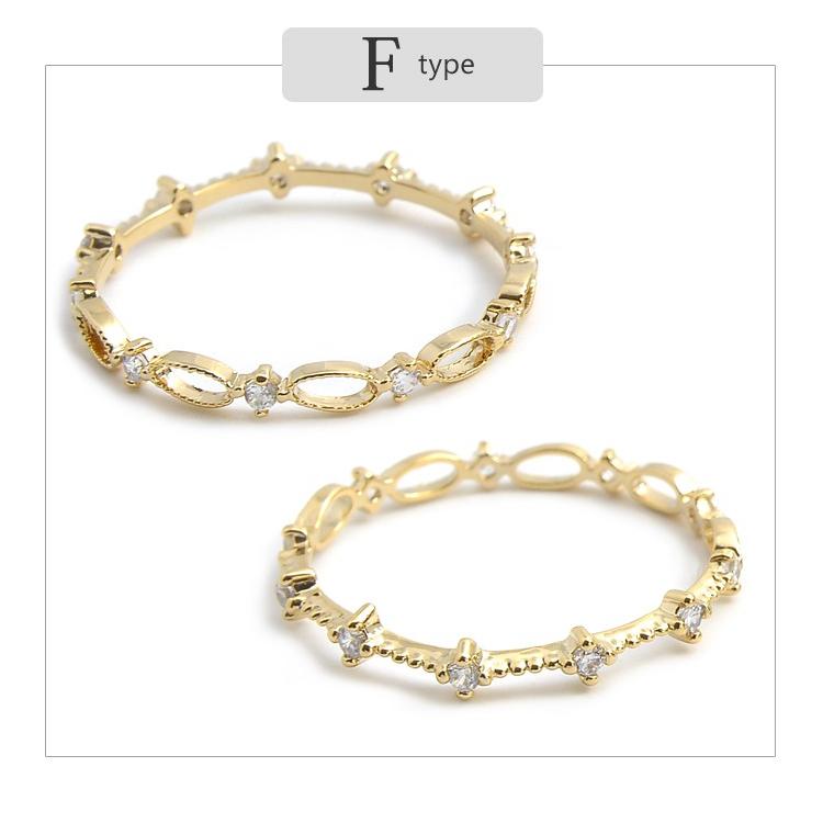 リング 指輪 リバーシブル ２way 両面 キュービック ジルコニア ハート 星 スター ゴールド シルバー ピンクゴールド レディース ギフト プレゼント | パリスキッズ | 09