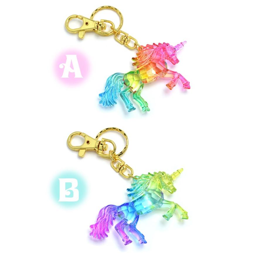 パリスキッズ キーホルダー バッグチャーム ユニコーン 馬 キーリング
