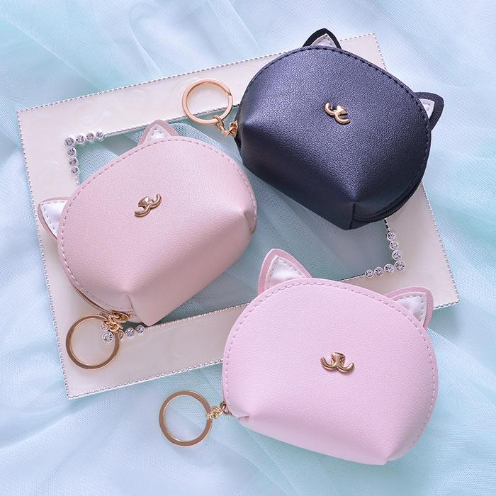 パリスキッズ ポーチ 猫 ねこ ネコ うさぎ ウサギ 兎 フェイス