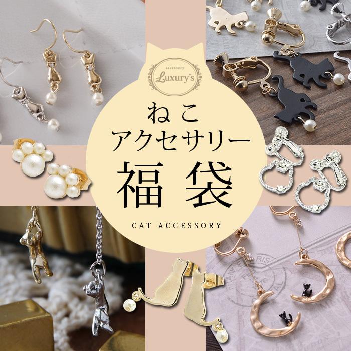 パリスキッズ 福袋 ネコアクセサリー イヤリング ピアス 猫グッズ ねこ