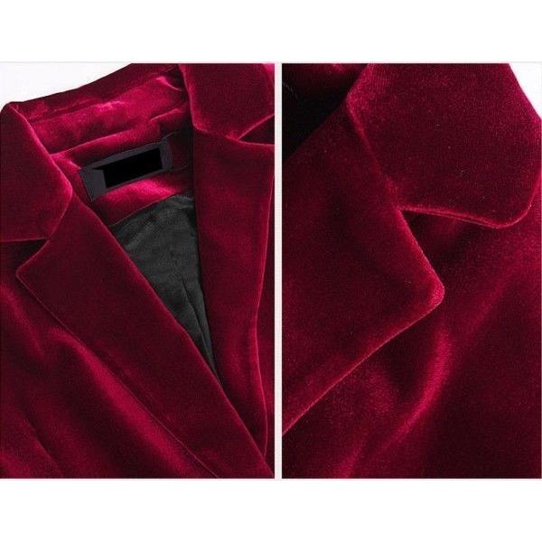 送料無料/ベルベットジャケット/ベロア/レディース/シングル