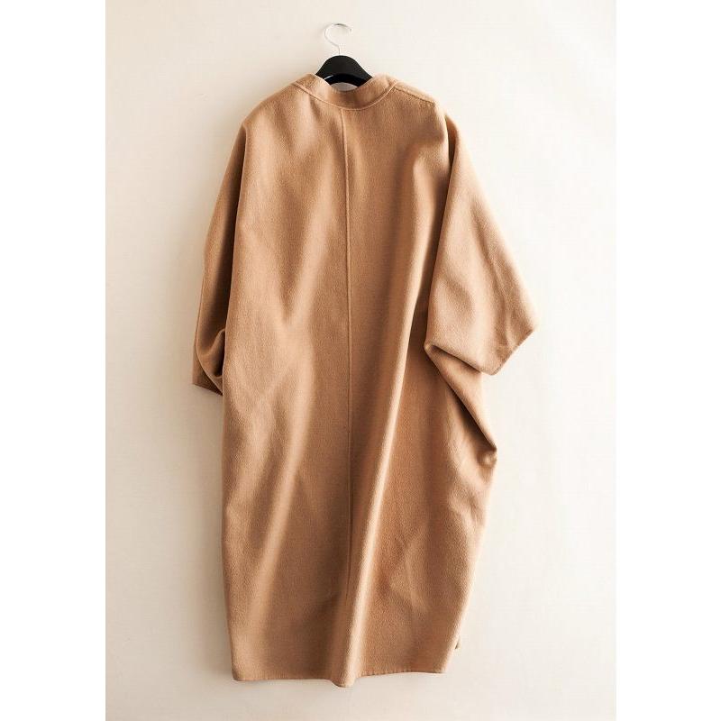 ロングコート リバーコート ダブルフェイスコート 一枚仕立て ウール