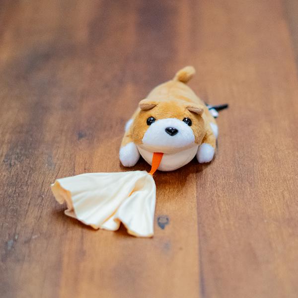 アニマルクリーナードッグ 柴犬 メガネ拭き ストラップ 動物 犬