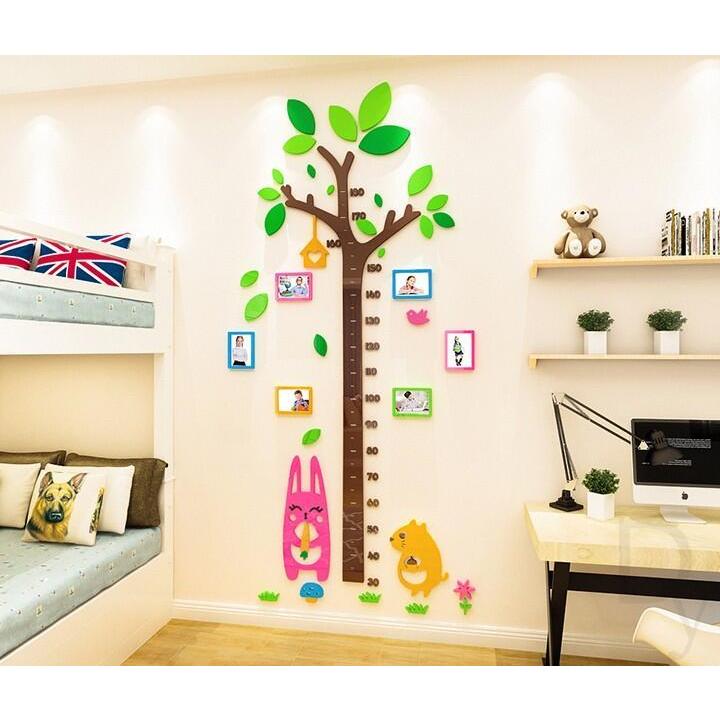 3d アクリル 身長計 ウォールステッカー 動物 木 壁紙 Diy 飾り 子供部屋 装飾 おしゃれ シール 防水 壁 ホーム リビングルーム ベッドルーム インテリア Akuriru02 Parisrose 通販 Yahoo ショッピング