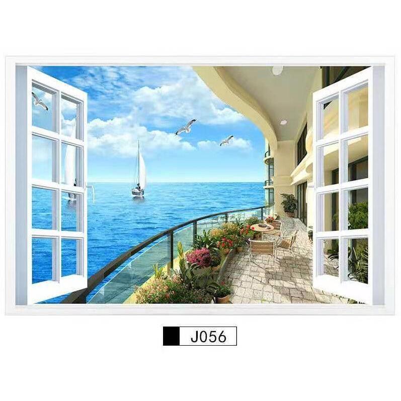 3D ウォールステッカー 壁紙 シール 偽窓ステッカー 貼ってはがせる