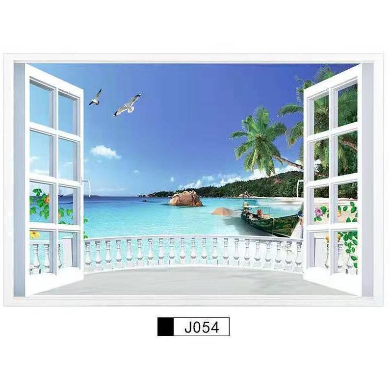 3D ウォールステッカー 壁紙 シール 偽窓ステッカー 貼ってはがせる