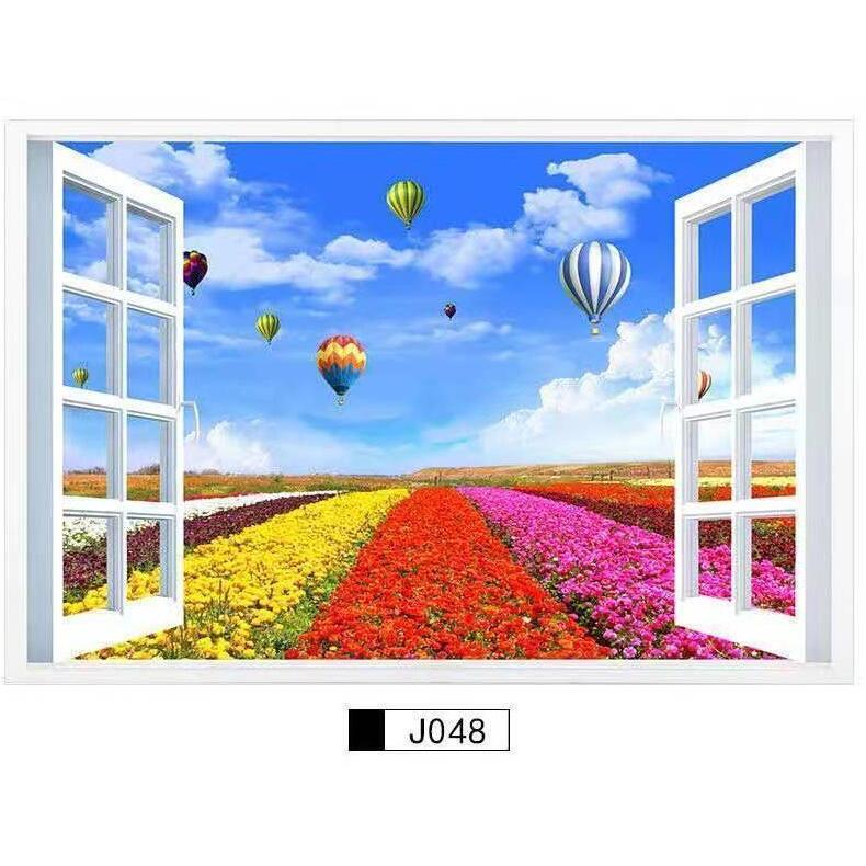 3D ウォールステッカー 壁紙 シール 偽窓ステッカー 貼ってはがせる