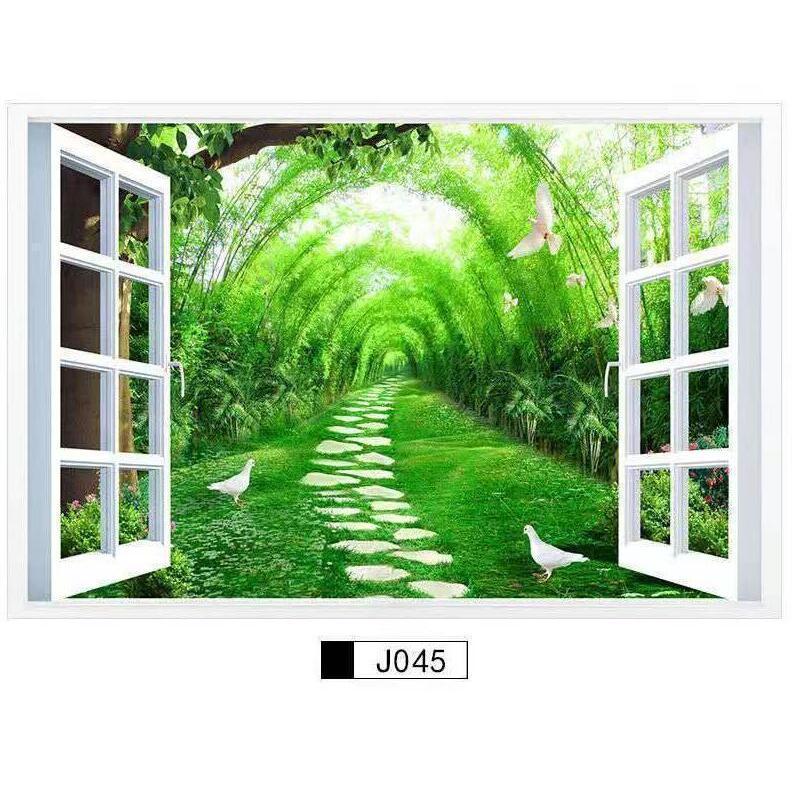 3D ウォールステッカー 壁紙 シール 偽窓ステッカー 貼ってはがせる