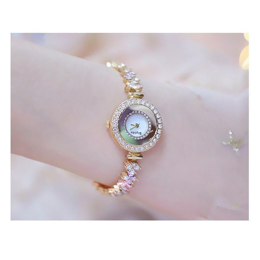 BS bee sister 腕時計 時計 レディース 女性用 ウォッチ ゴージャス ダイヤモンド シルバー ピンクゴールド ラッピング無料  ブレスレット 円形 FA1517