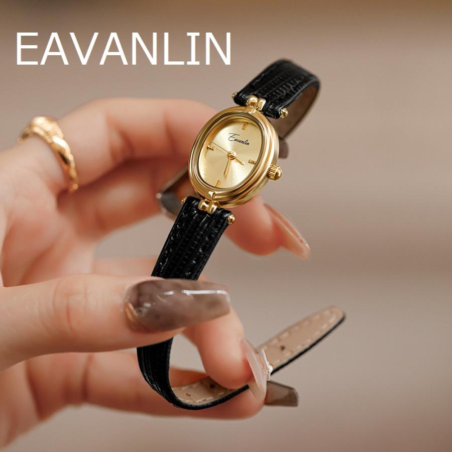 Eavanlin レディース 腕時計 時計 レトロ エレガント ブラック Eavanlin レディース 腕時計 時計 レトロ エレガント ブラック