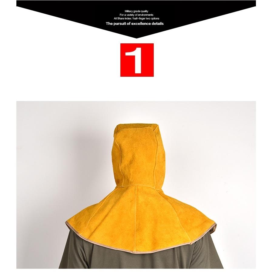 革製溶接マスク 35cm x 35cm、革の厚さ 3mm 革製溶接マスク 35cm x 35cm、革の厚さ 3mm