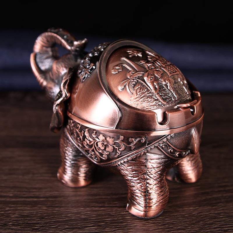 灰皿 蓋付き灰皿 卓上灰皿 合金ボックス 収納ボックス 合金製