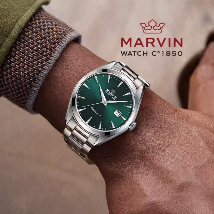 MARVIN】腕時計 メンズ マーヴィン 自動巻き グリーンダイヤル