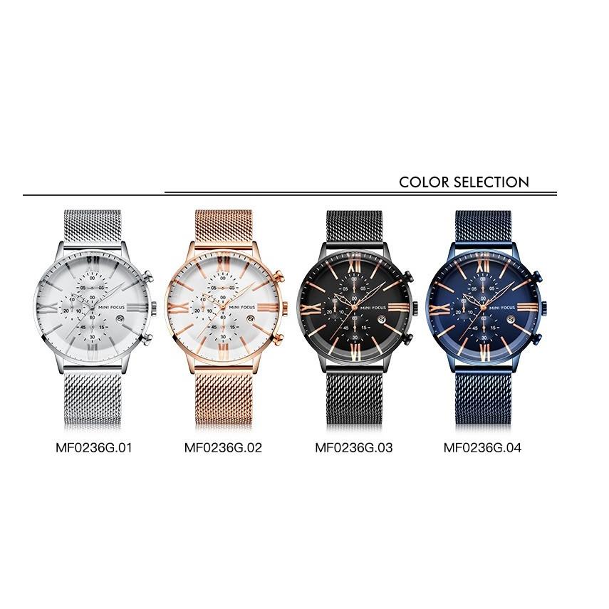 MINIFOCUS ミニフォーカス 腕時計 時計 メンズ 男性用 ストップ