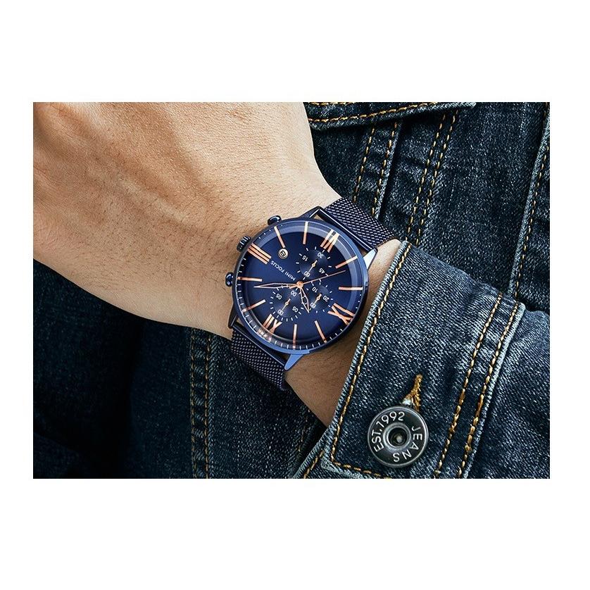 MINIFOCUS ミニフォーカス 腕時計 時計 メンズ 男性用 ストップ