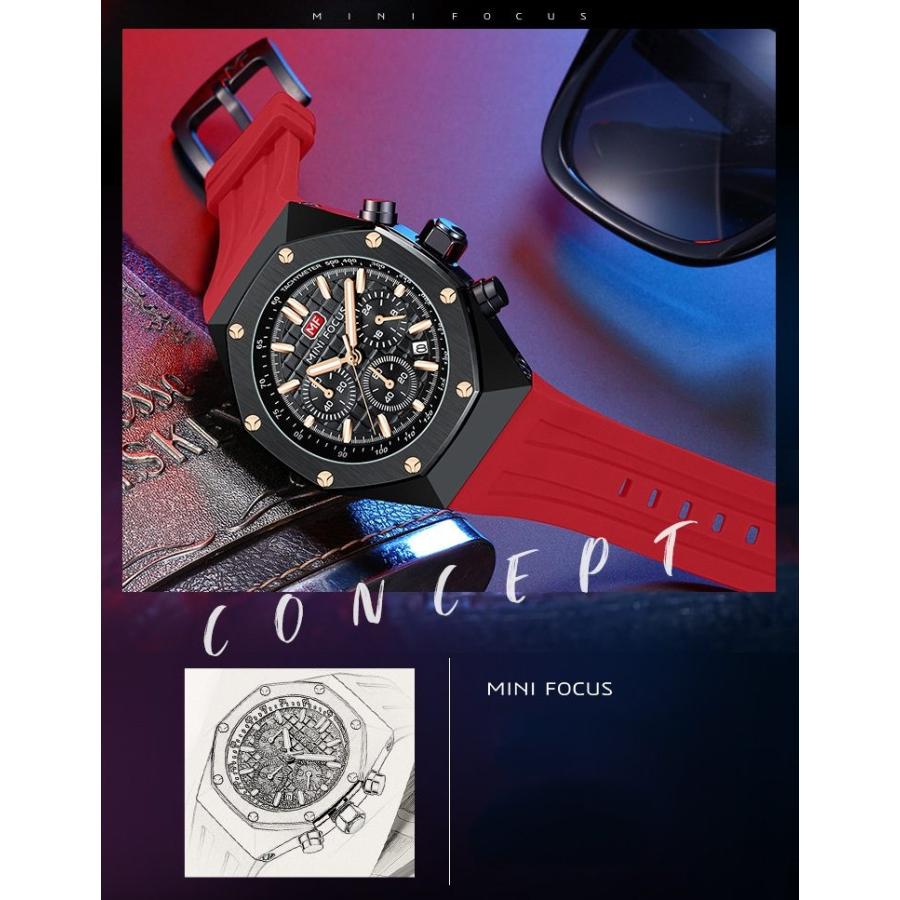 MINIFOCUS ミニフォーカス メンズ 腕時計 時計 クロノグラフ クォーツ