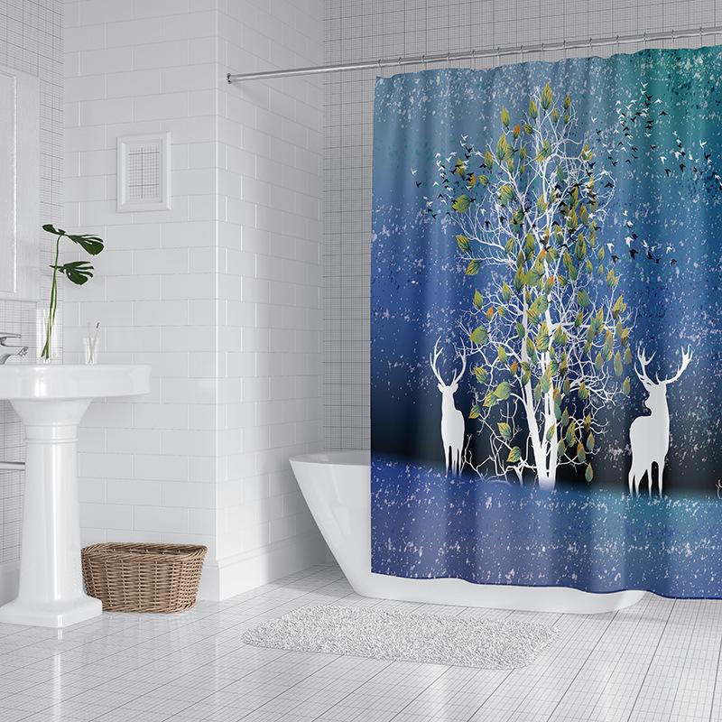 シャワーカーテン 防水 防カビ ユニットバス 浴室 高密度 速乾 加重 加厚 目隠し バス用品 お風呂カーテン リング付き S Yl11 Parisrose 通販 Yahoo ショッピング