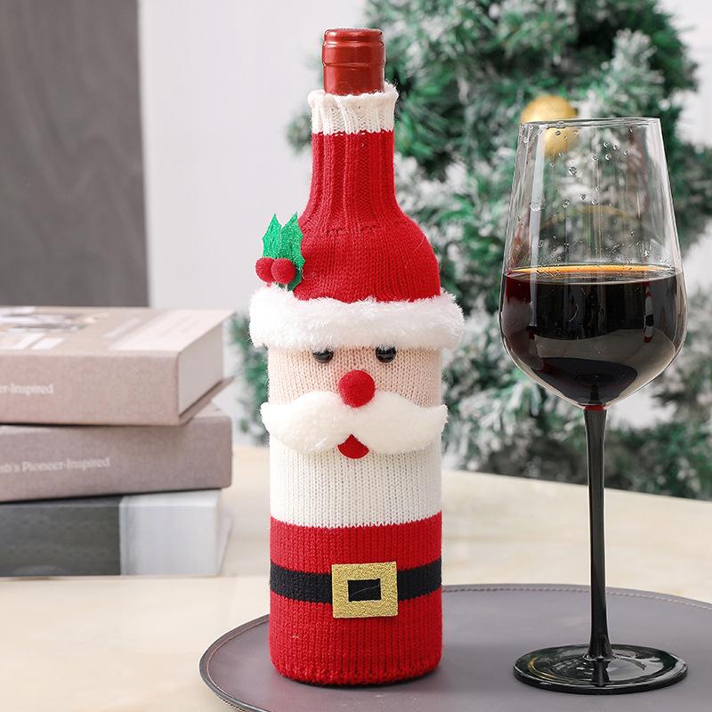 ワイン お酒 シャンパン ボトル 便 カバー DIY クリスマス サンタクロース XMAS｜parisrose｜02