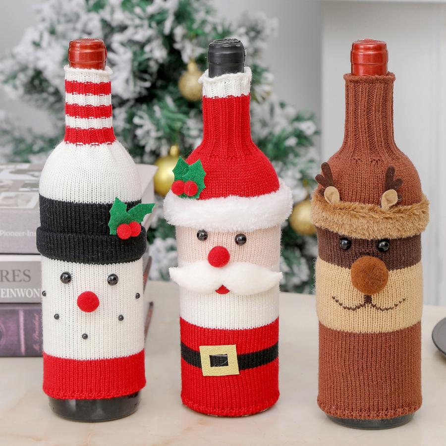 ワイン お酒 シャンパン ボトル 便 カバー DIY クリスマス サンタクロース XMAS｜parisrose｜07