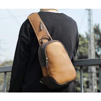 本革 牛革 メンズ ワンショルダーバッグ レザー ボディバッグ 斜め掛け_4
