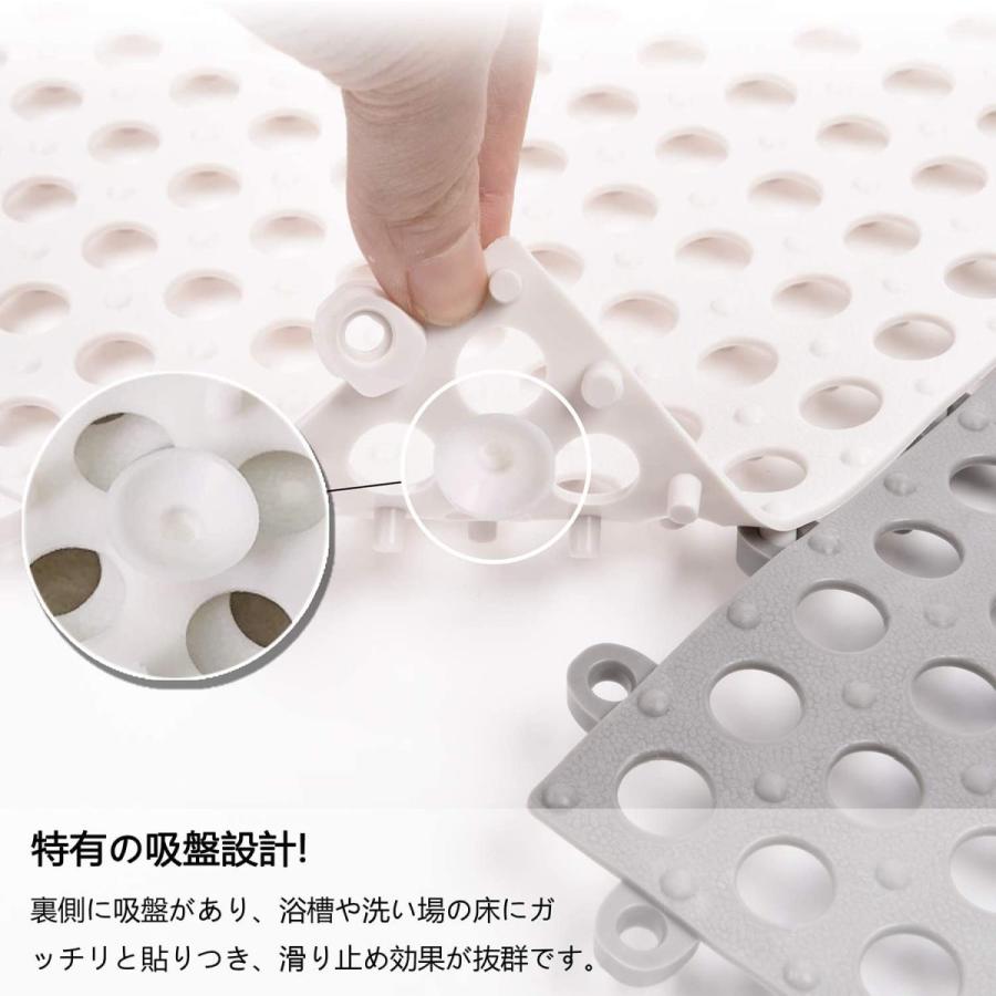 新型 お風呂マット 滑り止めマット バスマット 浴室 キッチンマット 吸盤つき Diy 洗い場マット 赤ちゃん お年寄り 転倒防止 防カビ 8枚セット Fhd005 Lukinleather 通販 Yahoo ショッピング