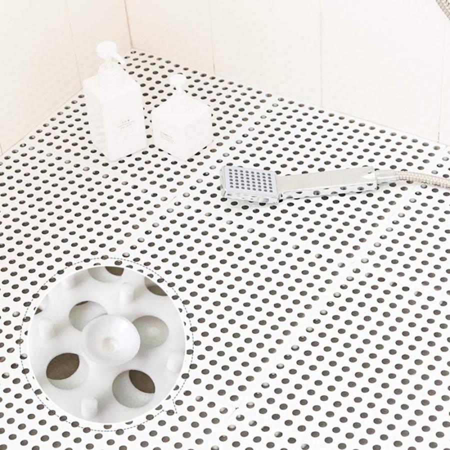 新型 お風呂マット 滑り止めマット バスマット 浴室 キッチンマット 吸盤つき Diy 洗い場マット 赤ちゃん お年寄り 転倒防止 防カビ 8枚セット Fhd005 Lukinleather 通販 Yahoo ショッピング