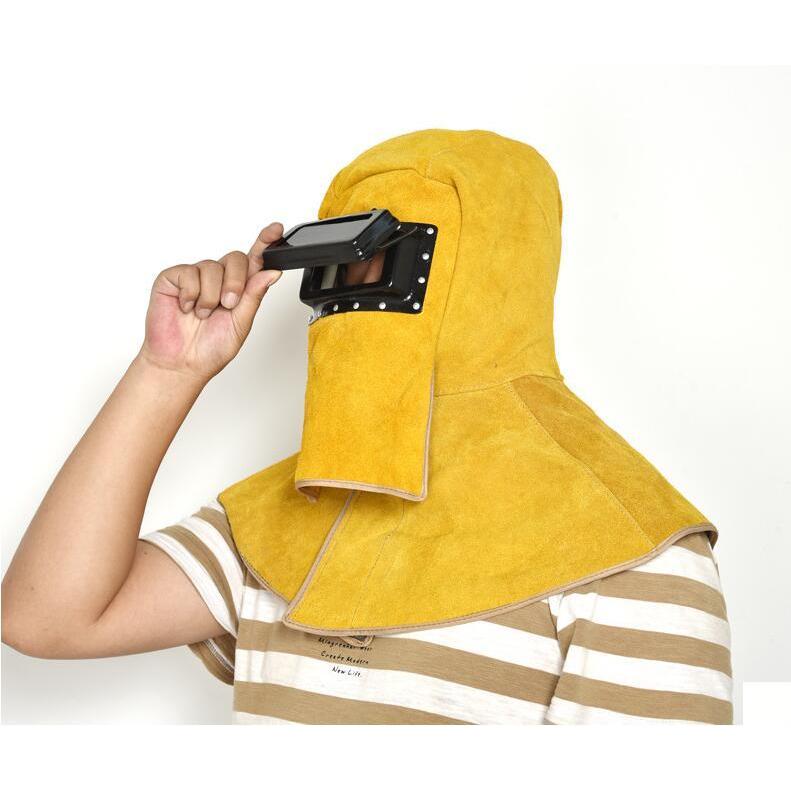 革製溶接マスク 35cm x 35cm、革の厚さ 3mm 革製溶接マスク 35cm x 35cm、革の厚さ 3mm