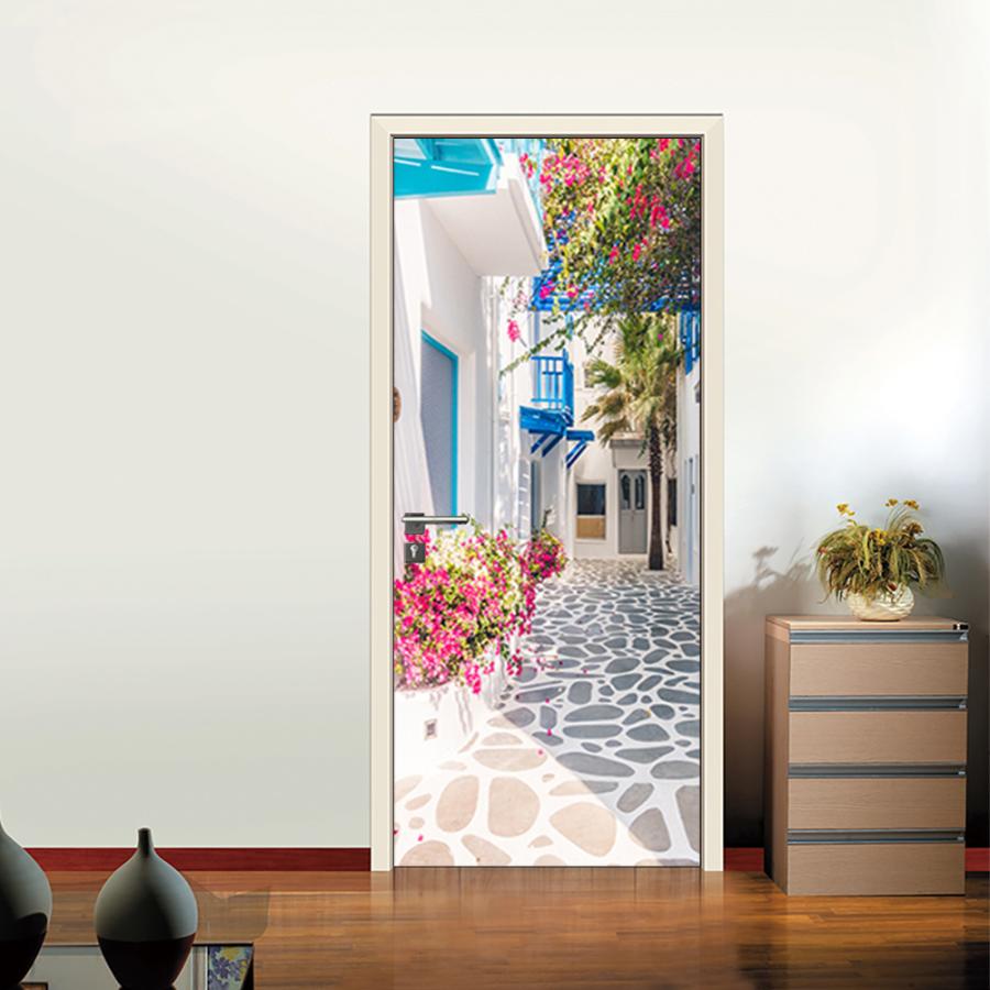 売却 ウォールステッカー ドア シール 室内用ドア装飾シート 防水シール 部屋 ドアシート 3d ドア壁紙 Diy おしゃれ 飾り Cisama Sc Gov Br