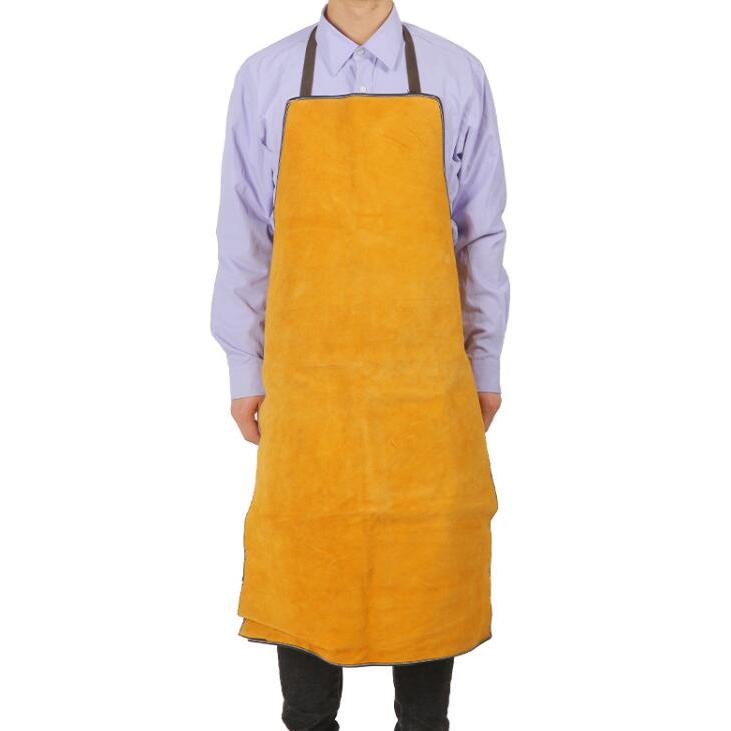 全牛革溶接防護服 作業服 エプロン 溶接用 大判タイプ 牛革 保護用 電気溶接防護服 防炎 溶接 対策 購買 耐熱 防護服 やけど