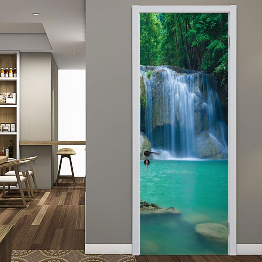 ウォールステッカー ドア シール 貼ってはがせる 室内用ドア装飾シート 防水シール 部屋 ドアシート 3d ドア壁紙 Diy おしゃれ 風景 森林 滝 飾り Mentie434 Lukinleather 通販 Yahoo ショッピング