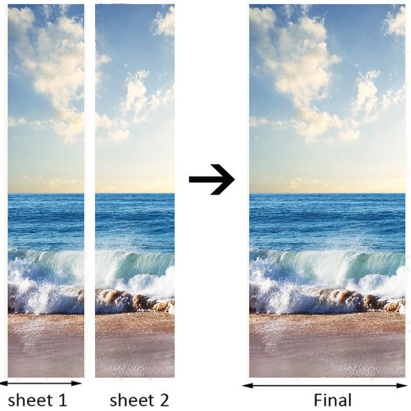 ウォールステッカー シール 貼ってはがせる 室内用ドア装飾シート 防水シール 部屋 ドアシート ドア壁紙 Diy おしゃれ 大きい 海 海岸 飾り Mentie45 Lukinleather 通販 Yahoo ショッピング