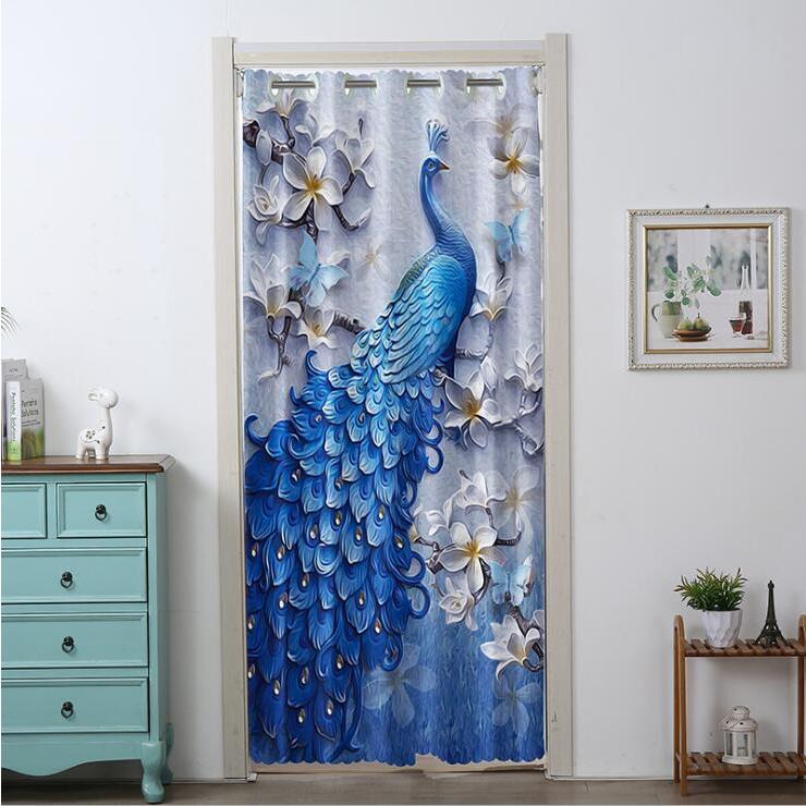 のれん おしゃれ 目隠し 暖簾 ロング 遮光 のれん 玄関 キッチン リビング 飲食店 出入り口 Belle Ile Nature