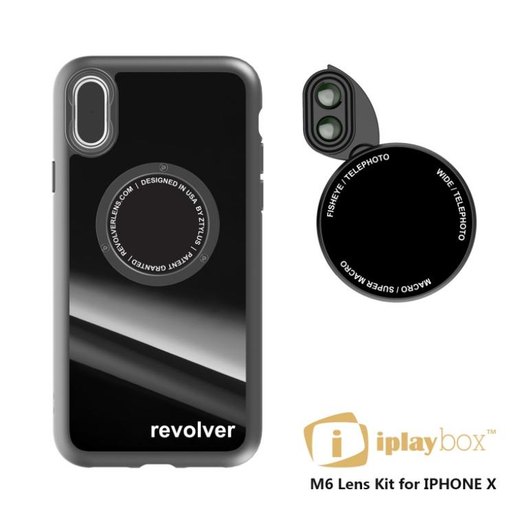 Revolver M6 Lens Kit 6in1 スピードレンズカメラ切り替え設計- アイフォンX 7P/8P　plus iPhone X 7P/8P plus  ケース ZTYLUS　ズタイラス Iplaybox Japan｜parisroseno2