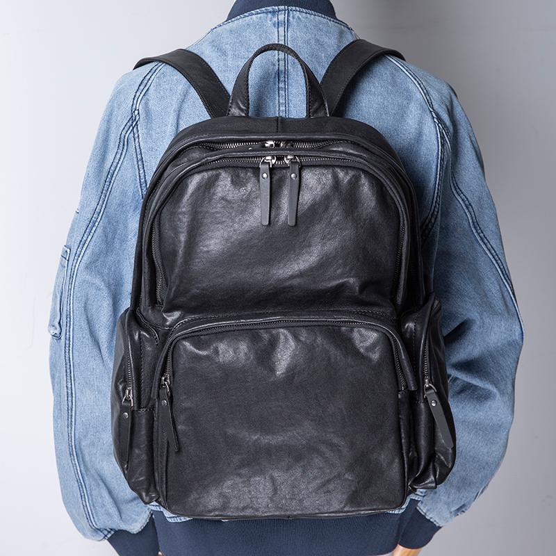 本革 牛革 メンズ リュックサック レザー バッグ 通勤 通学 出張 通勤 通学 出張