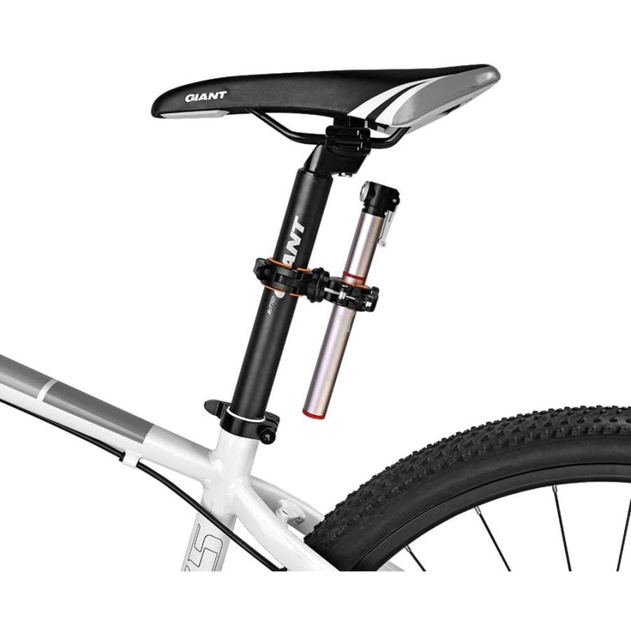 5年保証』自転車ライトホルダー 懐中電灯 ブラックオレンジ 取り付け マウント 自転車 ホルダー ライト 自転車アクセサリー 丸善(MARUZEN) LEDヘッド MLD-3AL CP ハブダイナモ用 自動点灯機能 サイド2灯(停止後約30秒点滅) B-161
