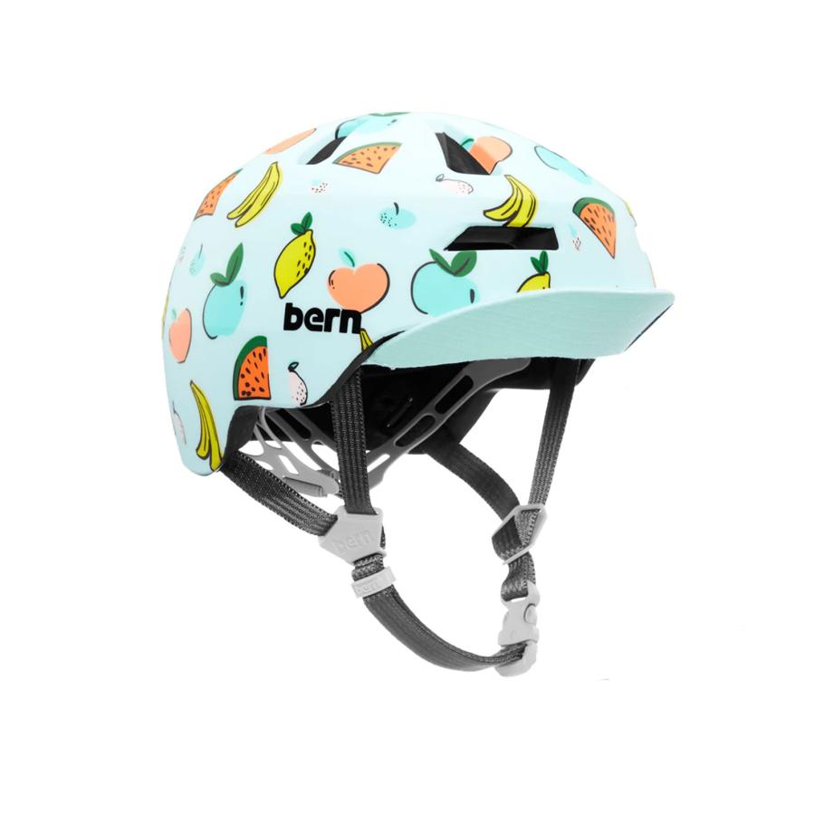 【日本正規品】bern バーン ヘルメット Nino 2.0 Matte Fun Fruits ニーノ キッズ 子供用 自転車 スノーボード  スケボー スケートボード BMX バイザーザー｜parksider｜02
