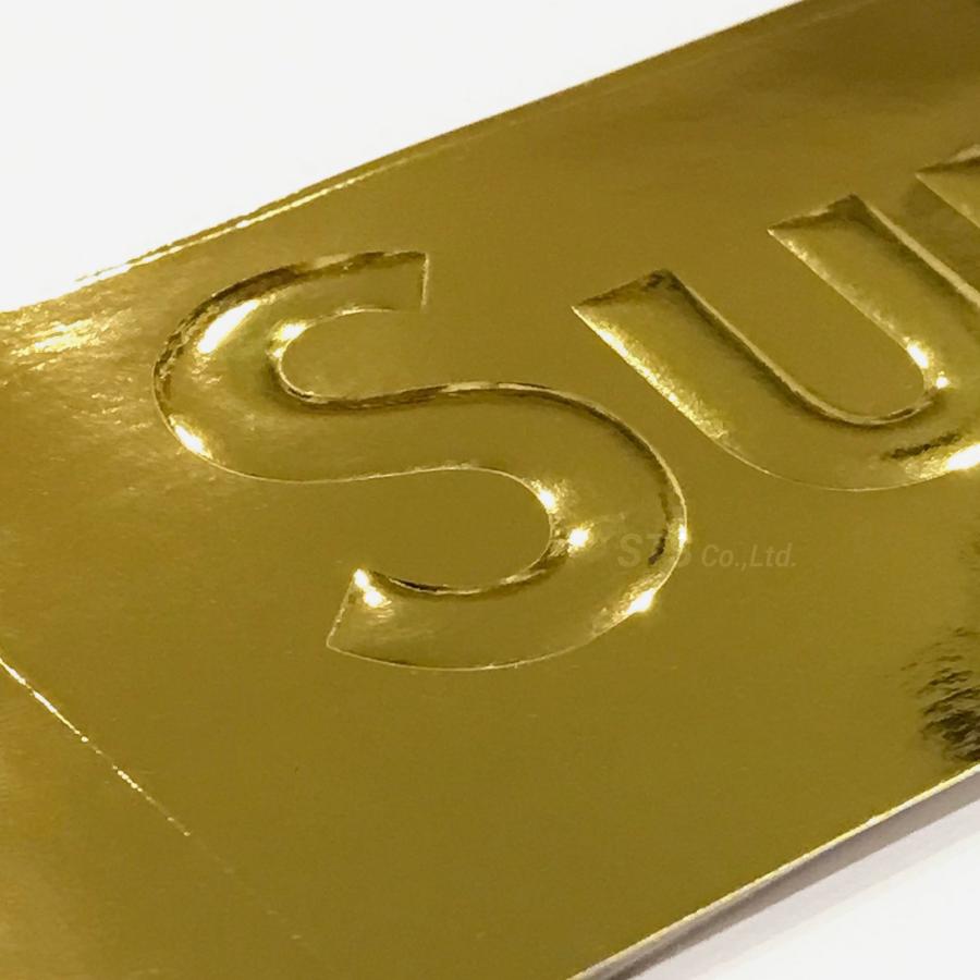 Supreme シュプリーム Embossed Metallic Gold Box Logo Sticker エンボスド メタリック ゴールド ボックスロゴステッカー 22FW｜parksider｜03