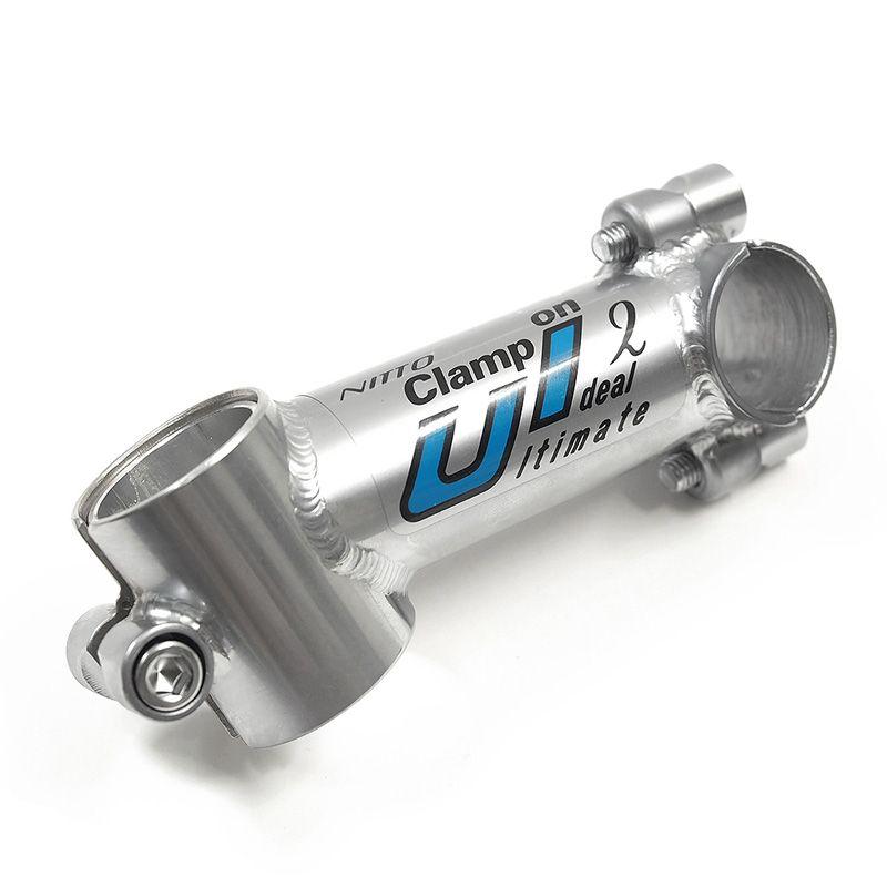 NITTO 日東 ニットー Clamp on UI-2 Ahead Stem (Silver , 1-1/8 NITTO 日東 ニットー Clamp on UI-2 Ahead Stem (Silver , 1-1/8