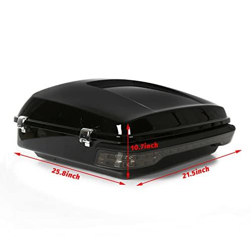 高価 ECOTRIC Harley Touring Models 2014-2021 Chopped Tour Pack Touring Trunk Tail Box Wrap Brake Turn Tail Light Kit付き