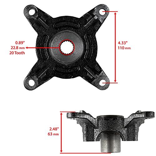 終売品 前後左右輪ハブ式Polaris Ranger 700 6 X 6 4 X 4 EFI 2006 2007 2008 2009互換Caltric