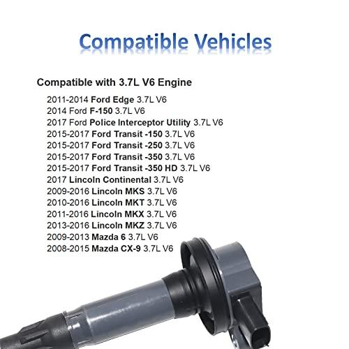 アウトレットクーポン MANATEE UF 553 Ford Edge Explorer F-150 Mustang Taurus Fusion対応点火コイル6個セットLincoln MKZ MKS MKT MKX Mazda 6 CX-9 3.5 L 3.7 L UF-595 5 C 1