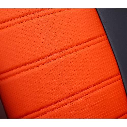 激安価格 Y.Two jeans Car Leather Cushion Seat Protection Cover Decoration for Smart 453 Fortwo (カラー:オレンジ、サイズ:B)