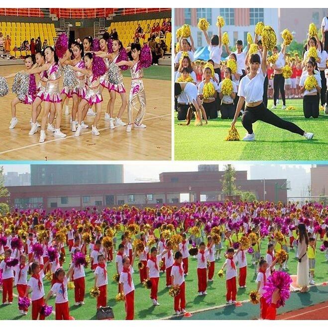 最終決算 1セット10個入 チアポンポンアーテック 運動会 幼稚園 パーティーイベント洋品 チアリーディング応援ダンス道具 ボリューム 持ち手 キラキラ Cisama Sc Gov Br