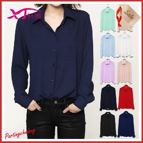 エリート レディースブラウス Yシャツ ワイシャツ 長袖シフォンスーツインナー フォーマル卒業式 入学式 結婚式 レディースol風 ビジネス12色 夏 上質で快適