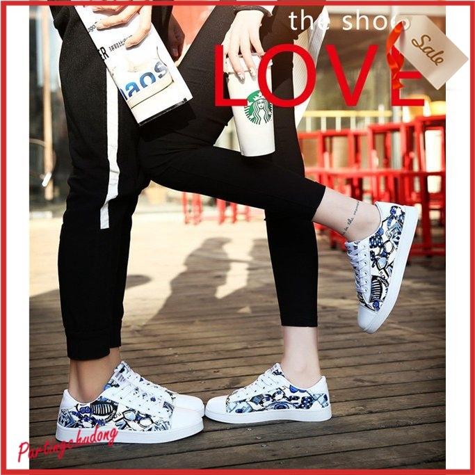 スニーカー ランニングシューズ サイズ23cm 27cmペア カップル ペアルック 柄物 フラットシューズ ファッション 男女兼用 メンズ 結婚お祝い Partingchudong Lovbqo 栄輝商事 通販 Yahoo ショッピング