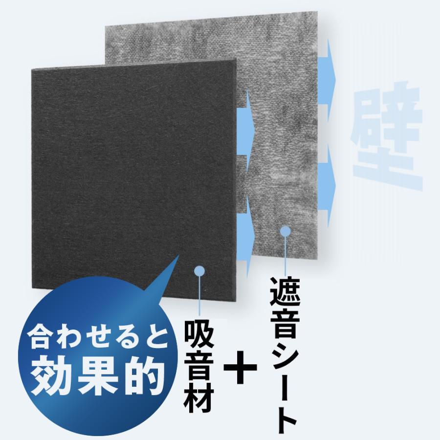 公式通販 IPIC 遮音シート Kasumi 30cm×30cm 厚さ1.2mm 24枚 2.16m2 面