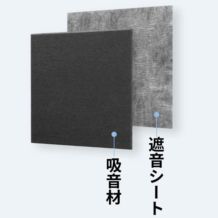 公式通販 IPIC 遮音シート Kasumi 30cm×30cm 厚さ1.2mm 36枚 3.24m2 面 
